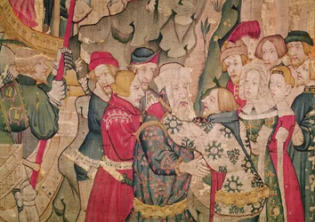 Historia de Jourdain de Blaye, Taller de Arras (tapiz) (detalle)
